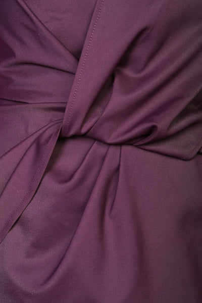 Dark Mauve Knotted Top