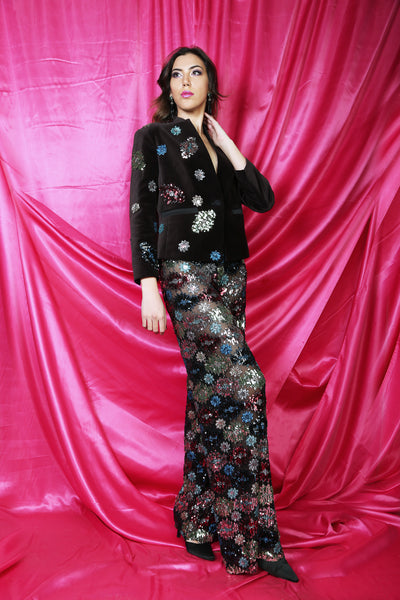 Accented Blazer and Matching Trouser