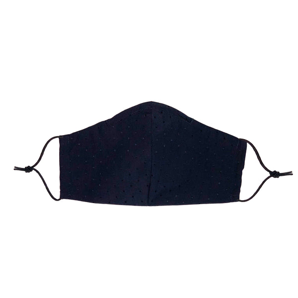 Women's Black Dotted Mask
