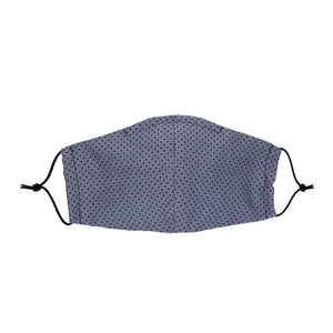 Women's Blue Dotted Mask
