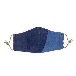 Women's Panelled Denim Mask